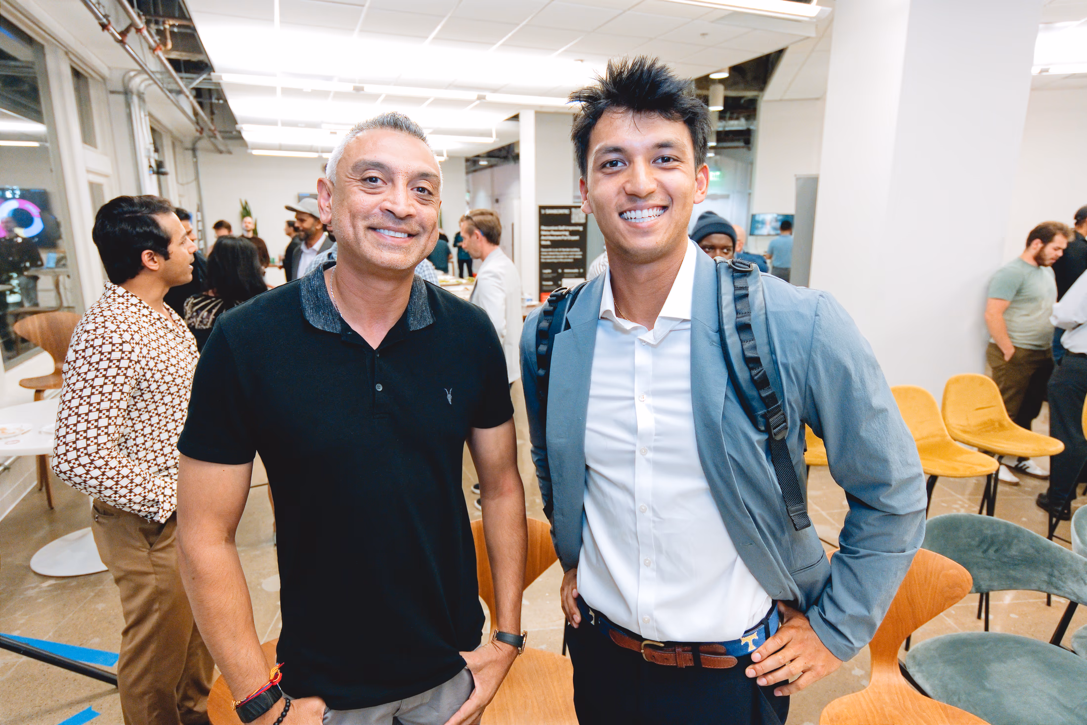 Two attendees at the AI in Hospitality Summit