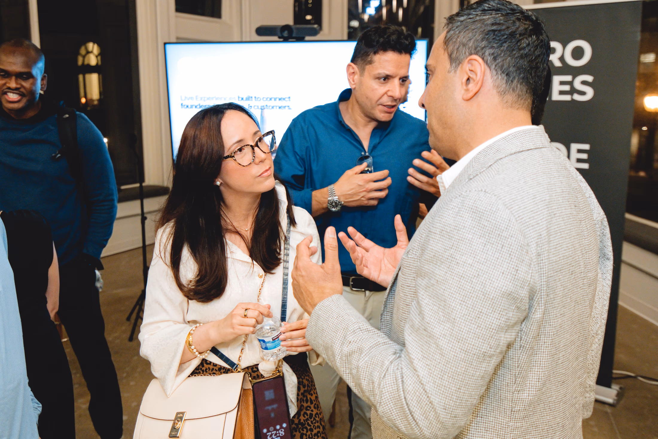 Guests in conversation at the AI in Hospitality Summit